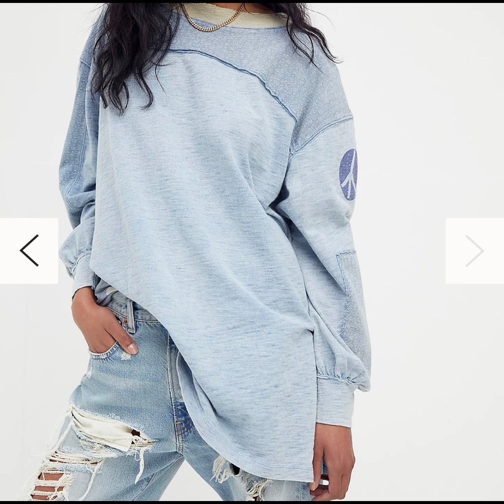 NWT Free People Petal Pusher Pullover